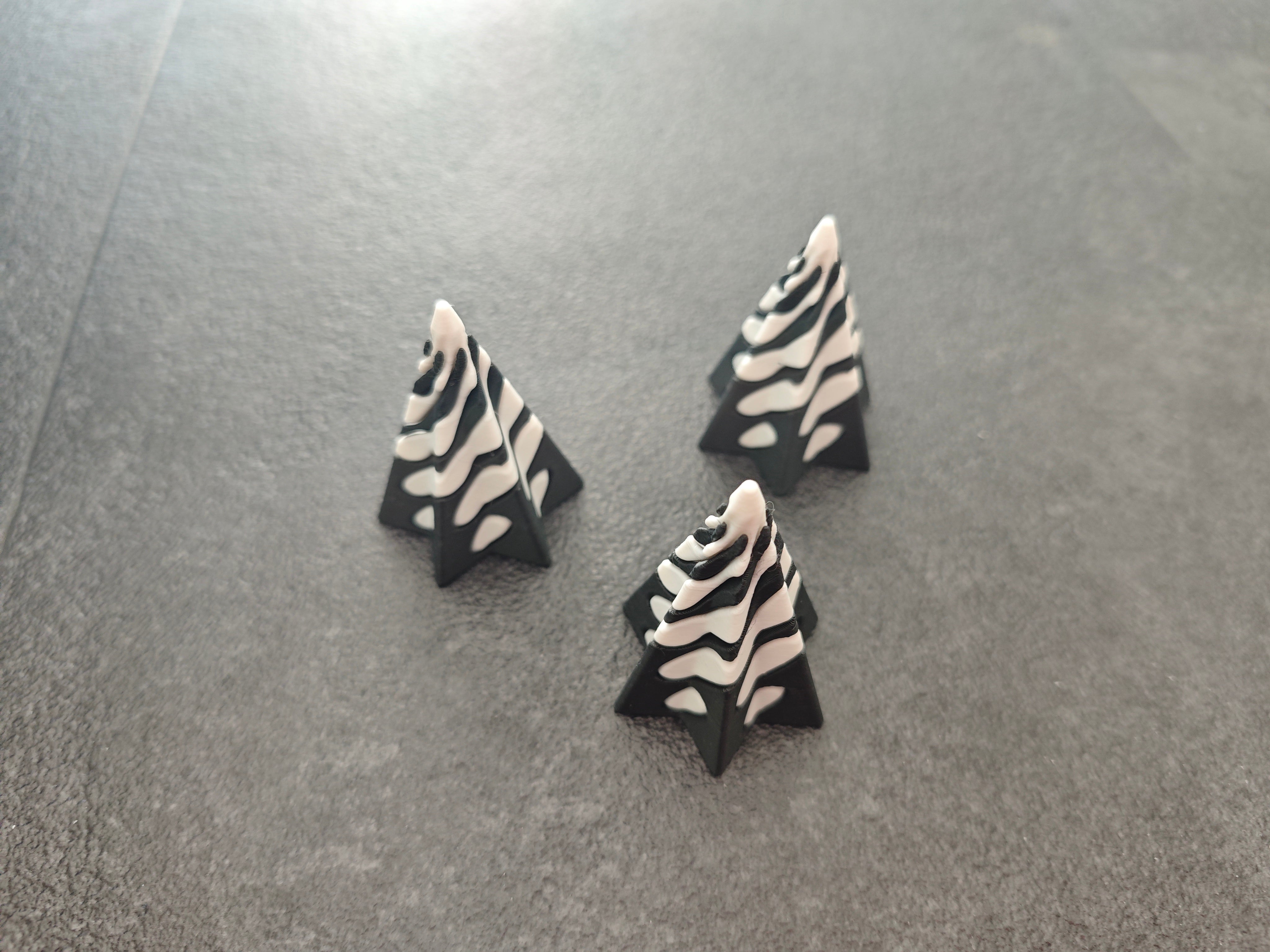 Unmöglicher Stern schwarz, weiss