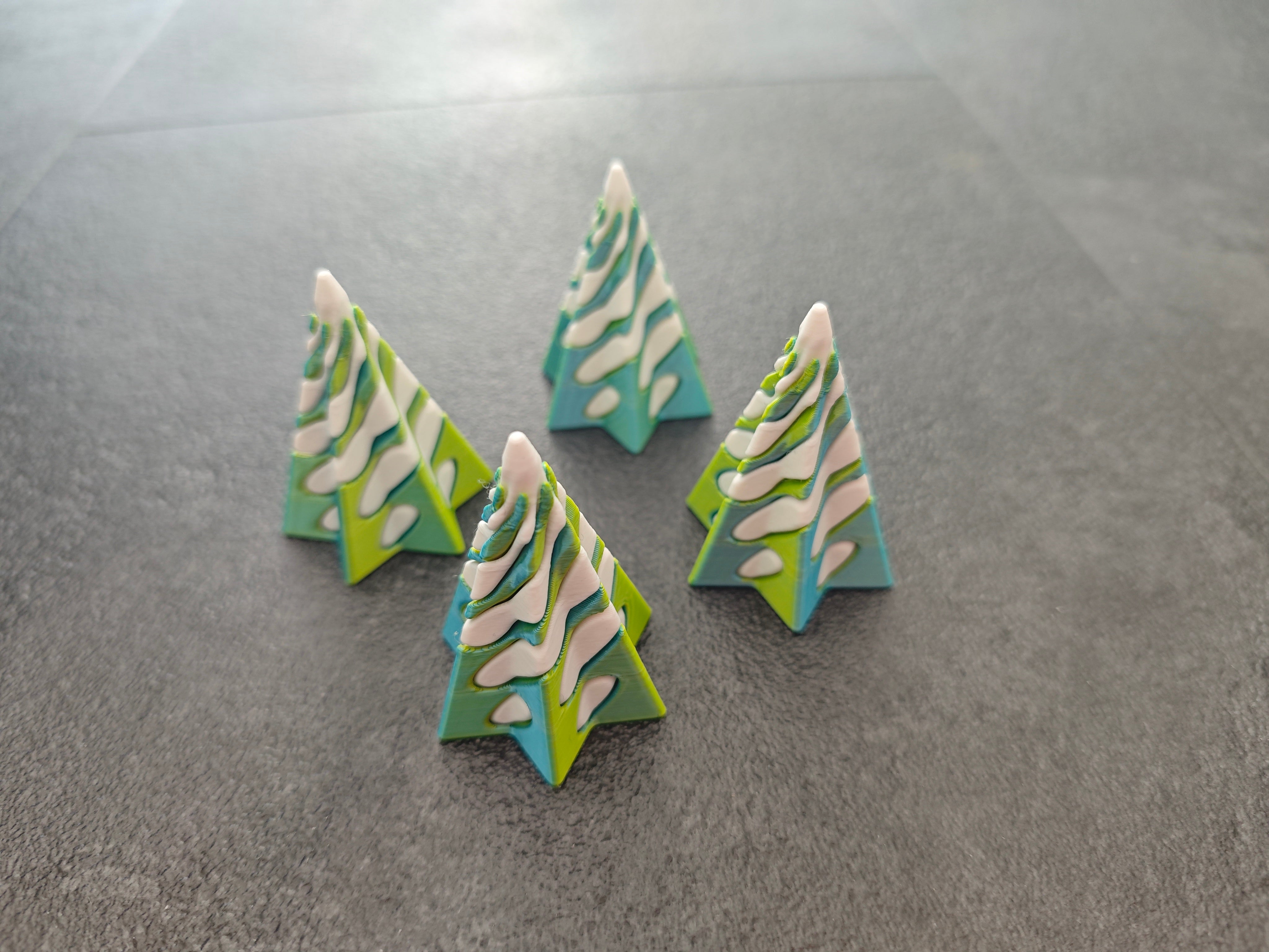 Unmöglicher Stern grün blau, weiss