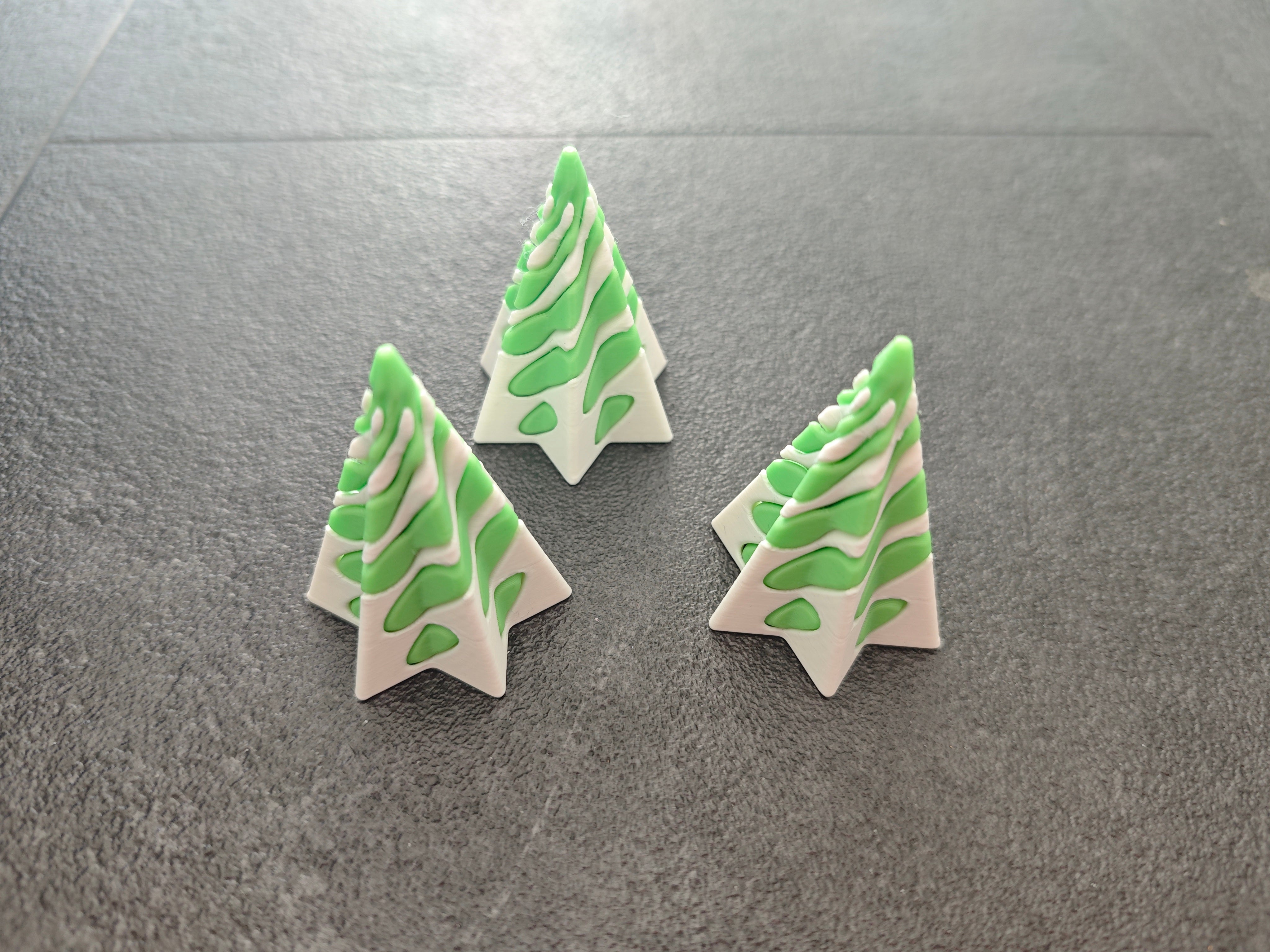 Unmöglicher Stern weiss, grün