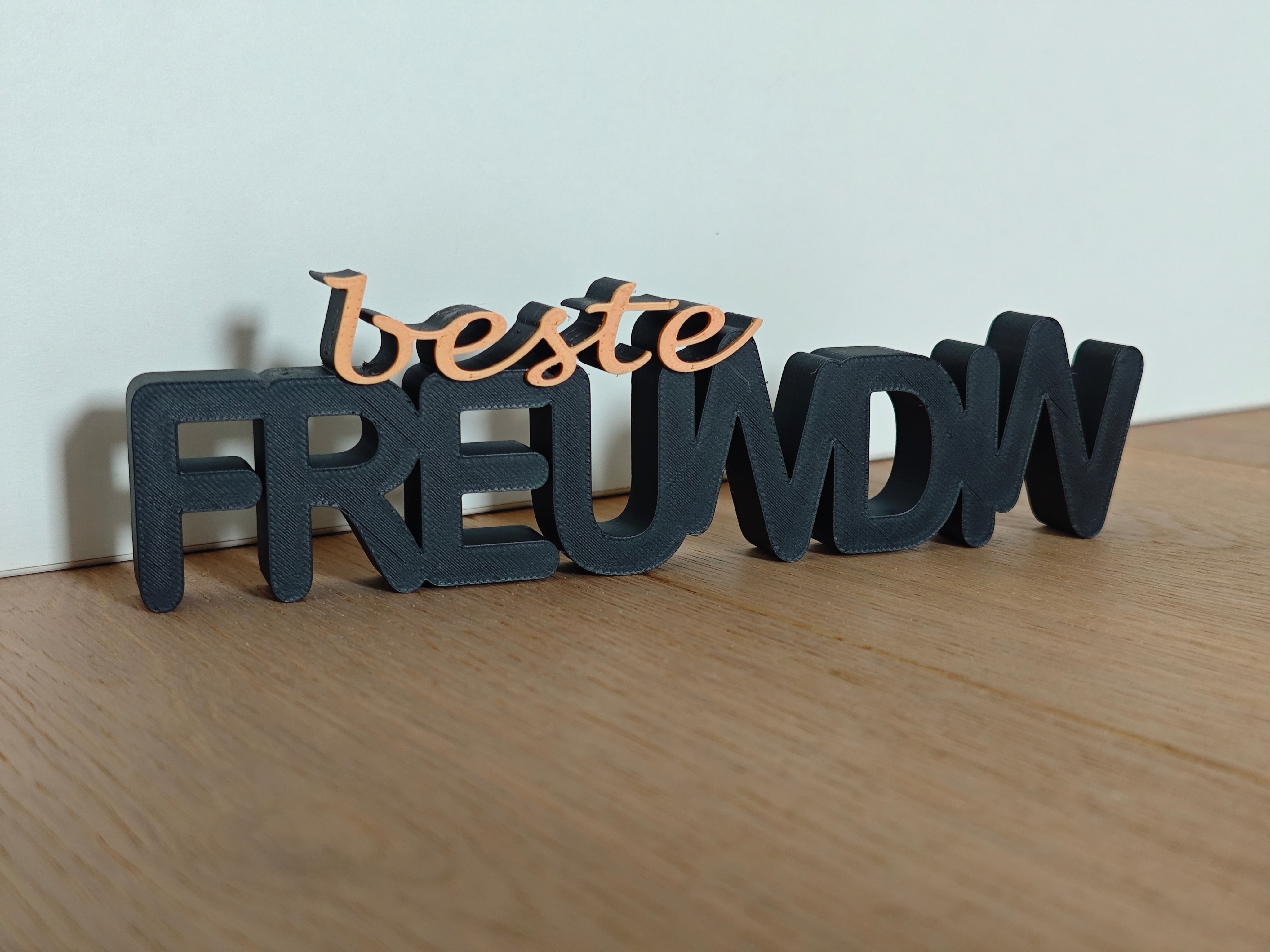 beste Freundin orange