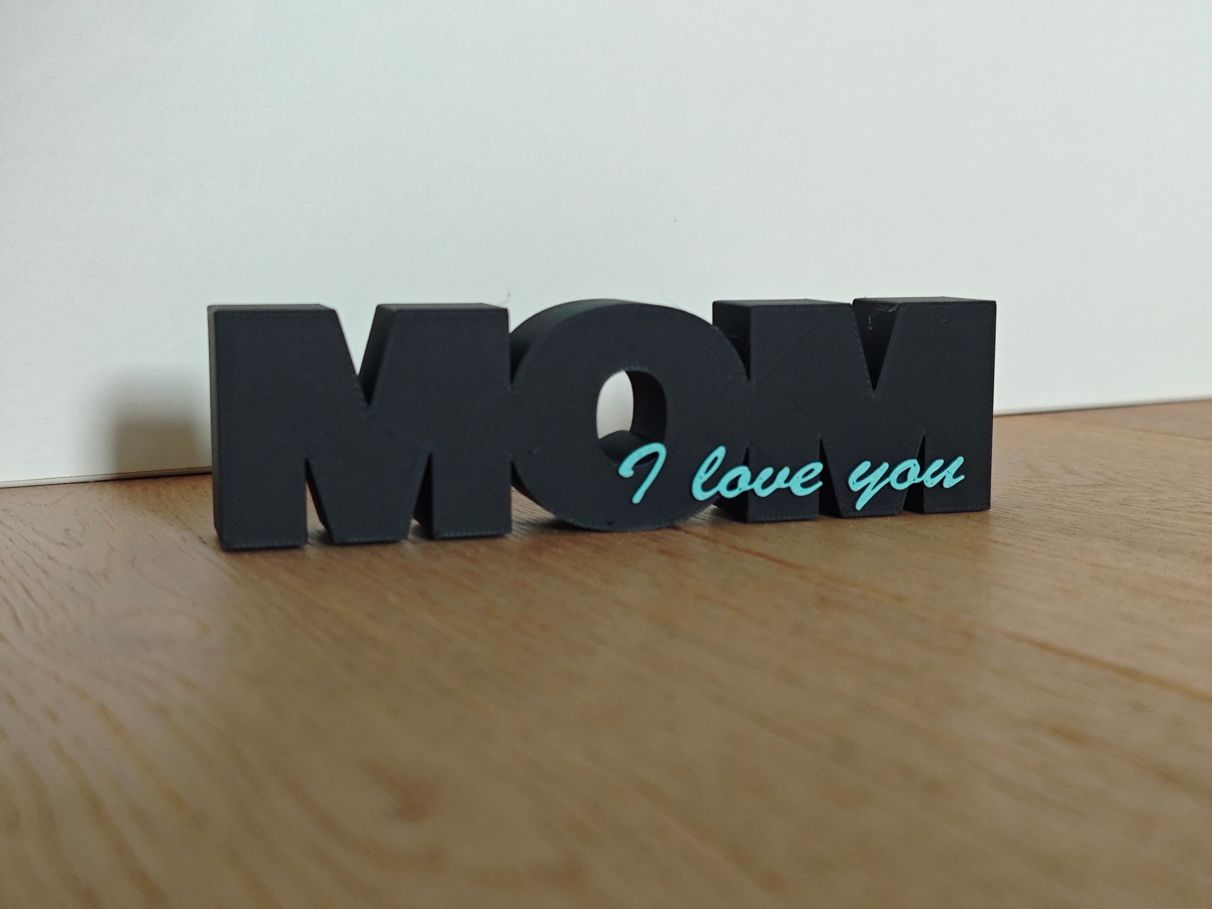 MOM I Love you klein türkis