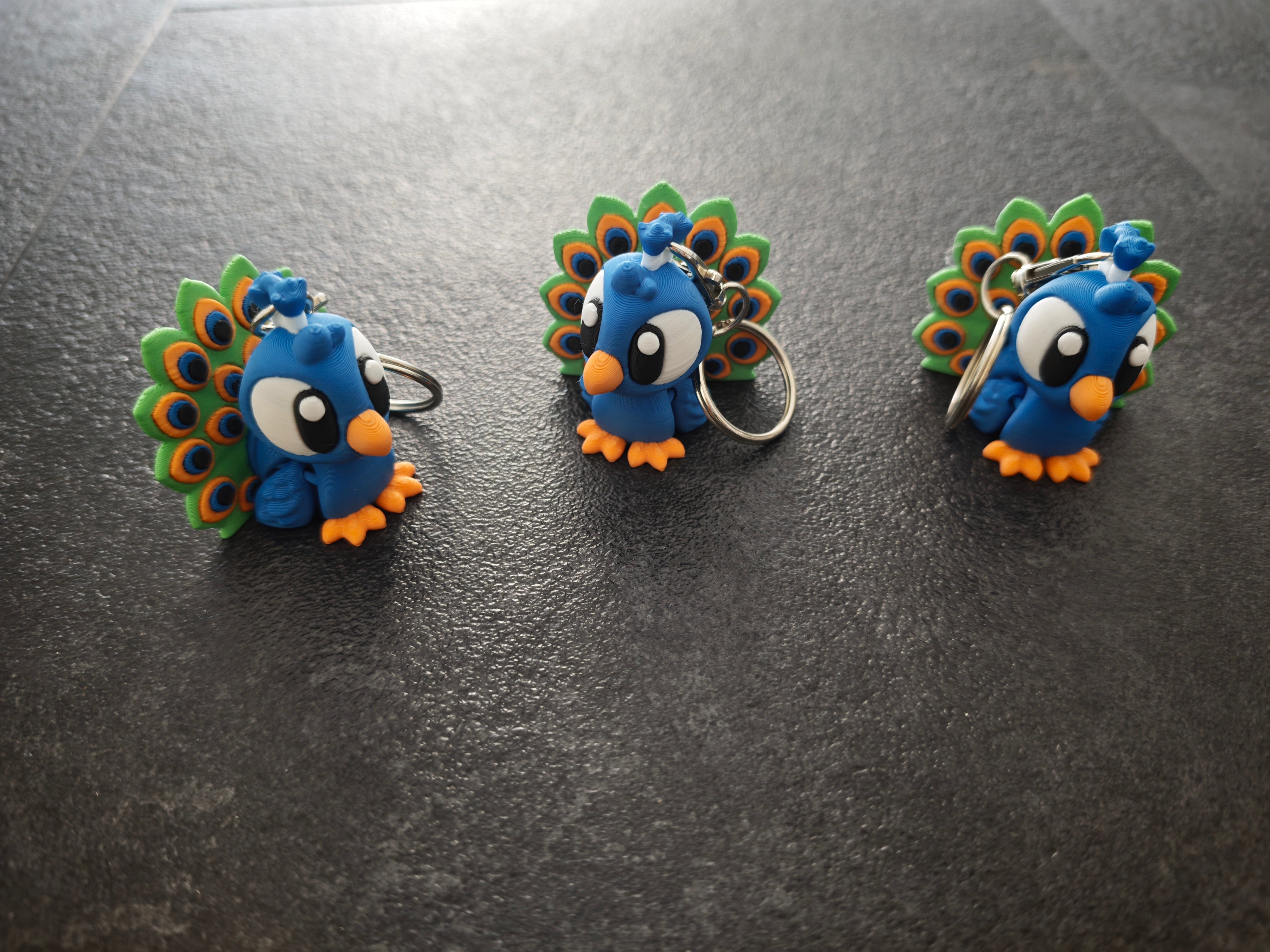 Schlüsselanhänger Pfau