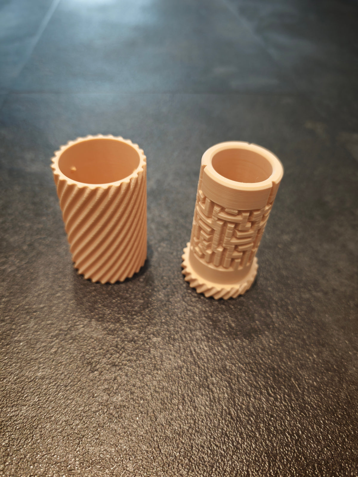 Labyrinth Rätselbox Rund beige